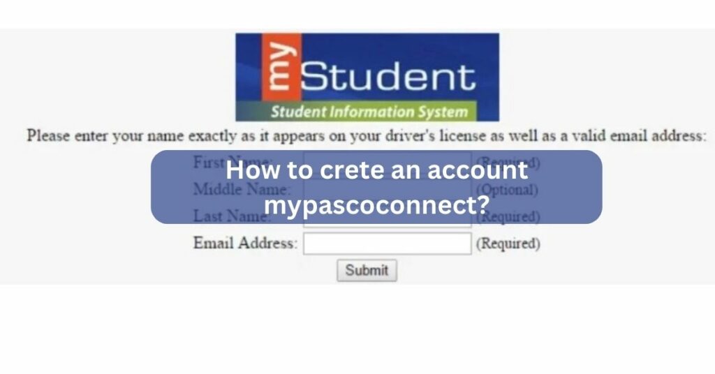 How to crete an account mypascoconnect