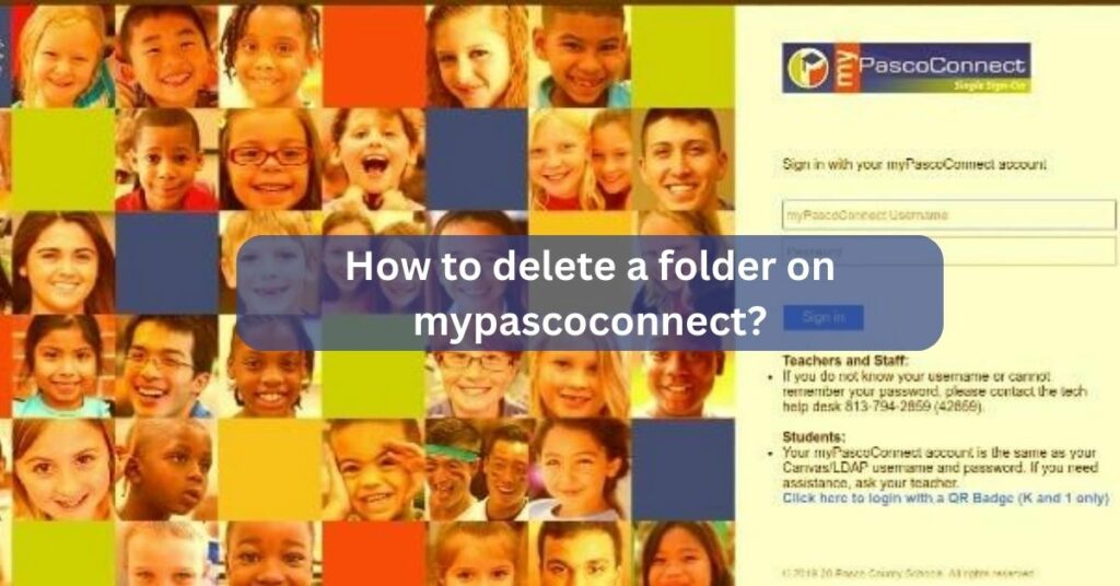 How to delete a folder on mypascoconnect